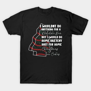 Christmas Baking Tree Cakes, Some sketchy stuff for some christmas tree cakes, Hand Drawn White Christmas Tree Cakes T-Shirt